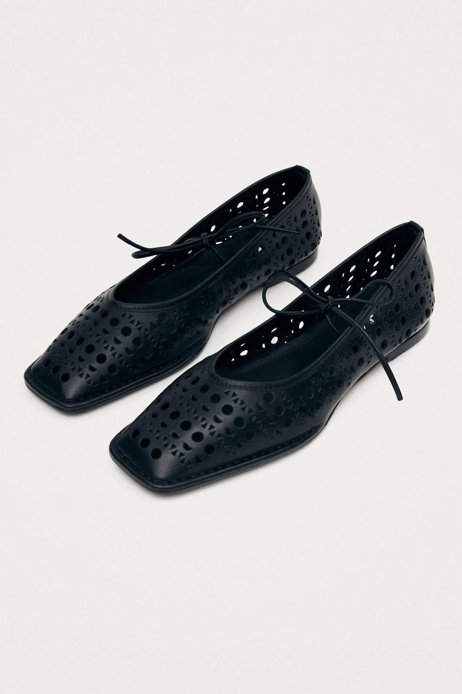 Alohas - Women's Sway Slit Leather Ballet Flats