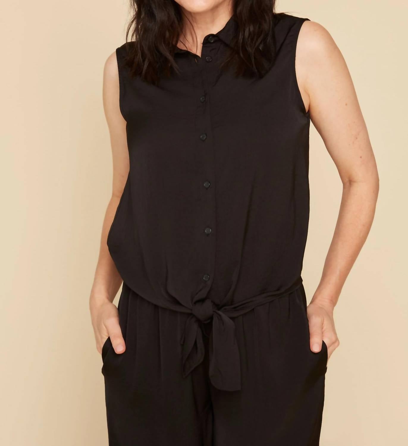 Renuar - Tie Front Tank Top
