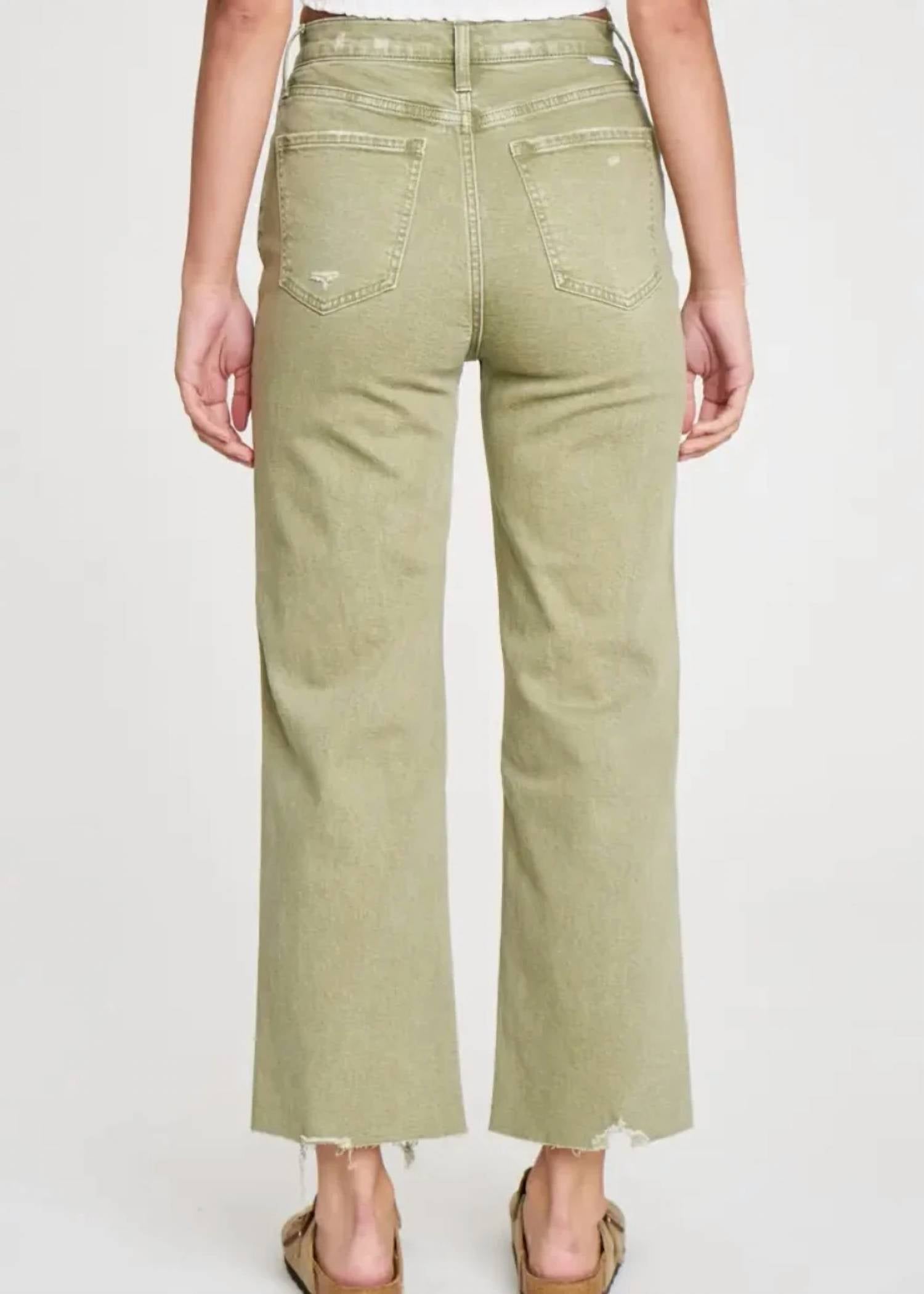 Daze - Pleaser High Rise Wide Ankle Length Jeans