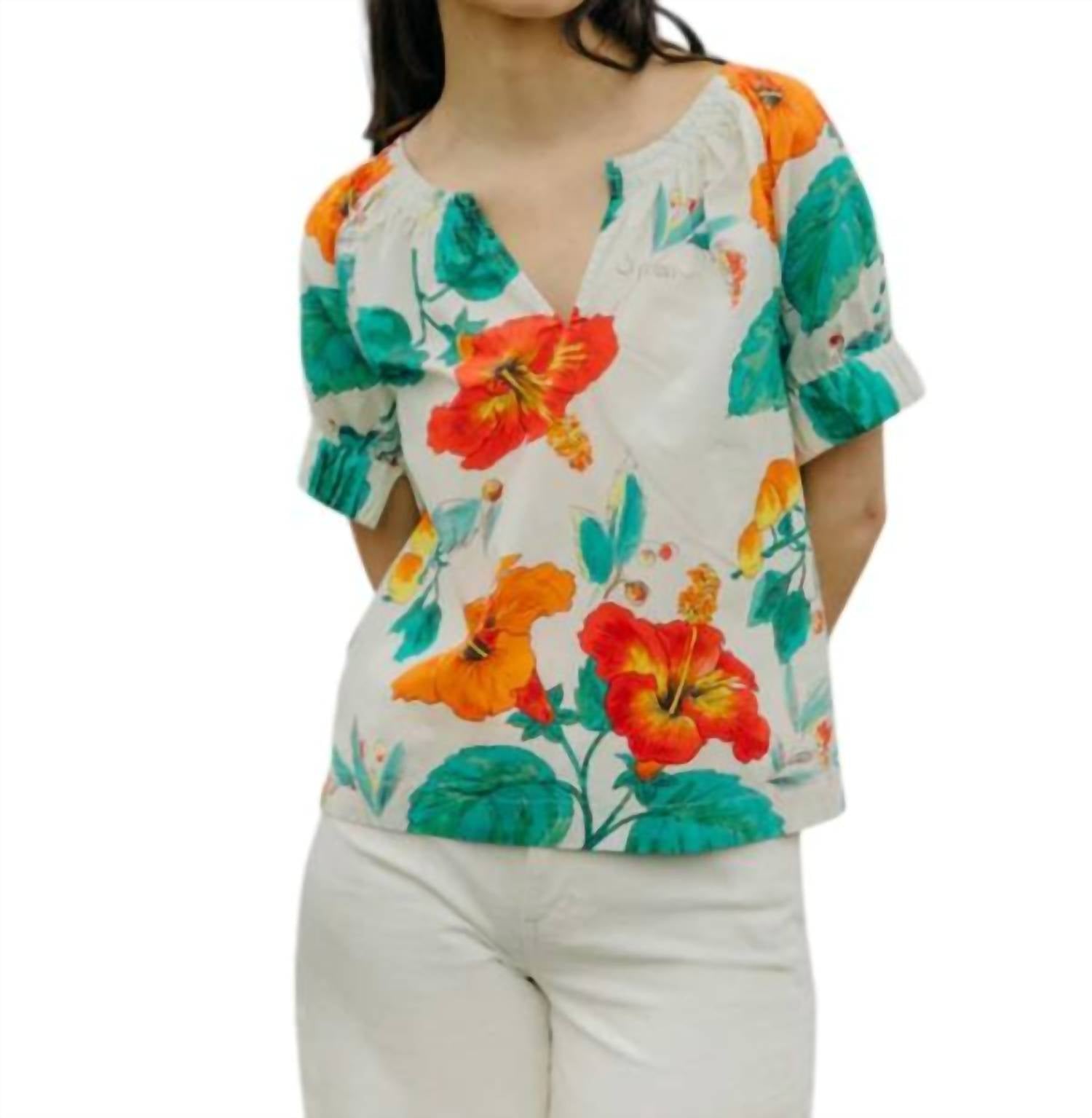 Love The Label - Dawson Puff Sleeve Cotton Top