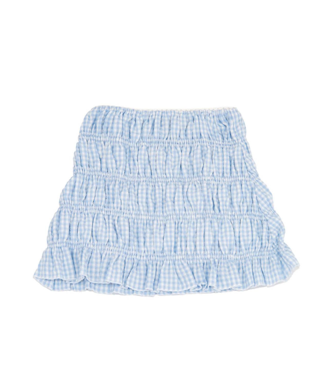 Flowers By Zoe - Girl's Saylor Gingham Scrunch Skirt