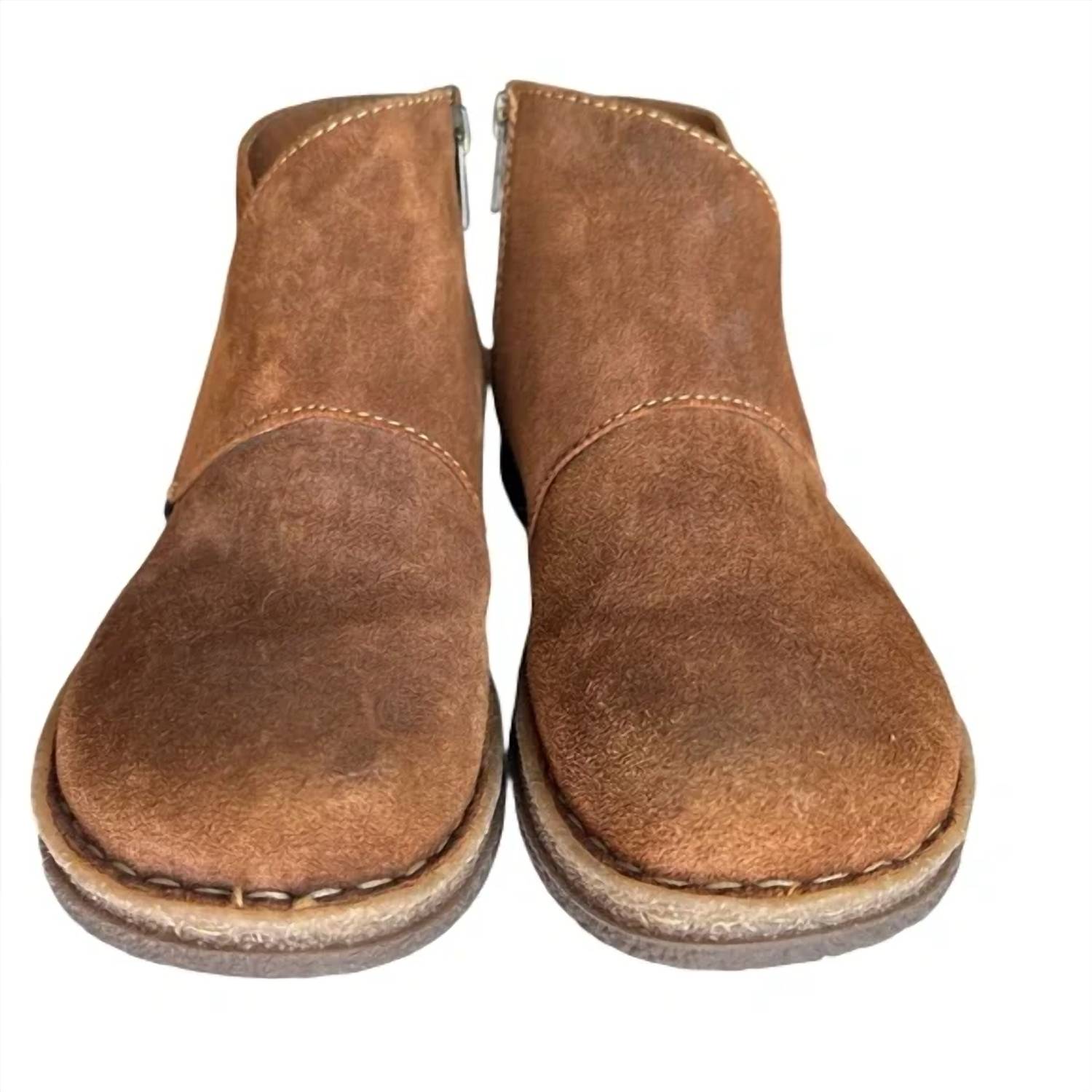 Born Women's Tora Ankle Boots in glazed ginger brown - women's shoe - alternate view