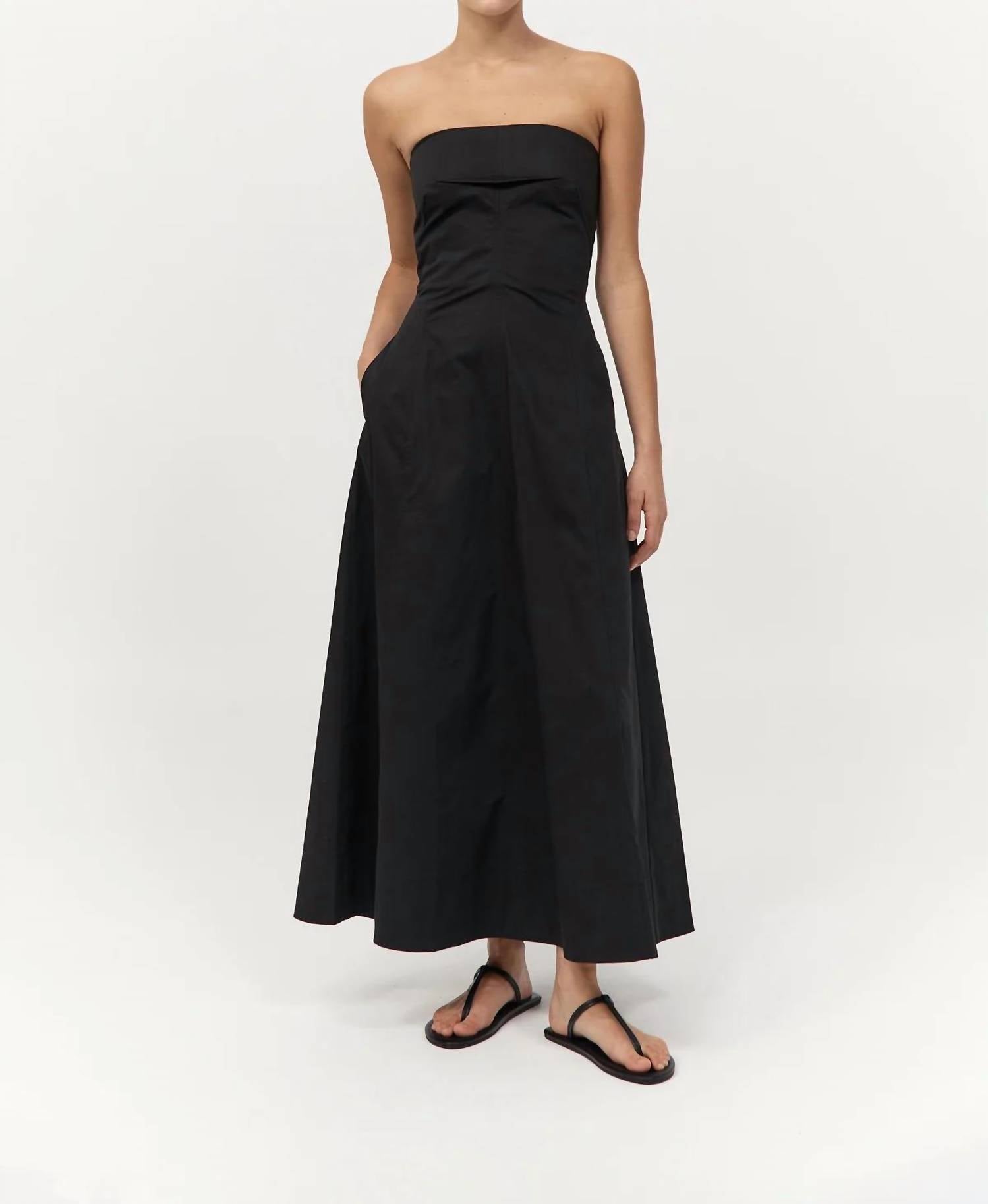 St. Agni - Sculpted Strapless Dress