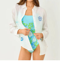 Lilly Pulitzer - Sea View Button Down Top
