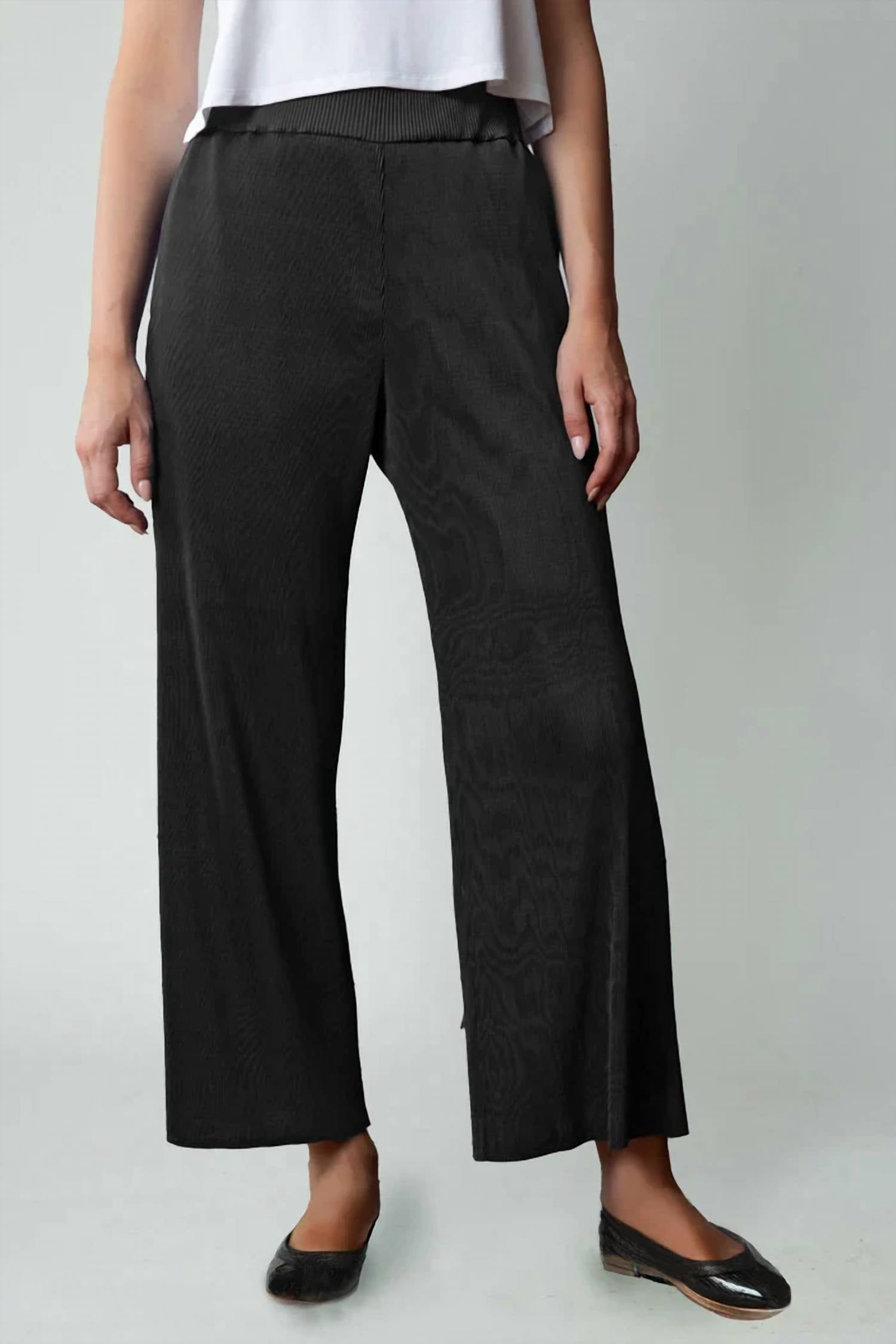 Olivia By Habitat - Parisian Pleats Solid Occasion Pants