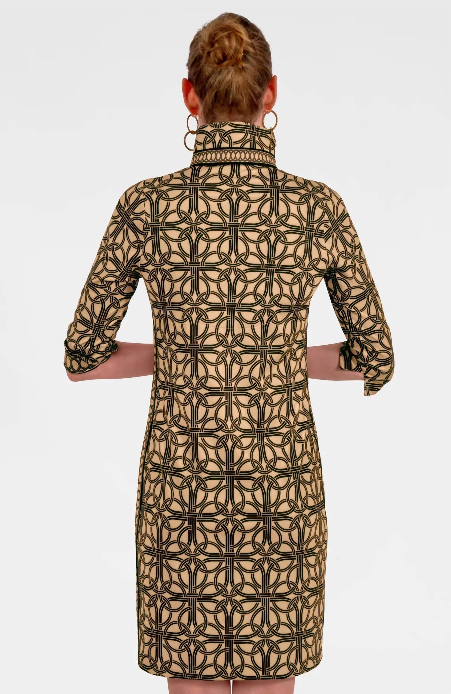 GRETCHEN SCOTT Everywhere Ring Toss Dress in champagne - women's dress - alternate view