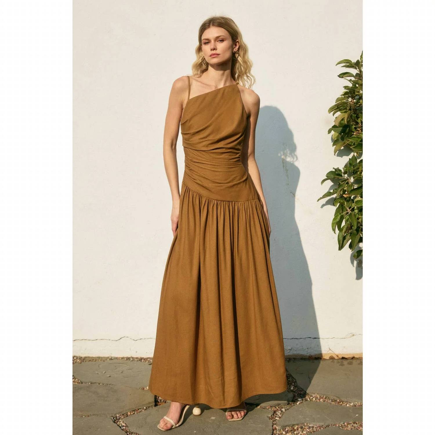 Dress Forum - Ruched Palm Dress