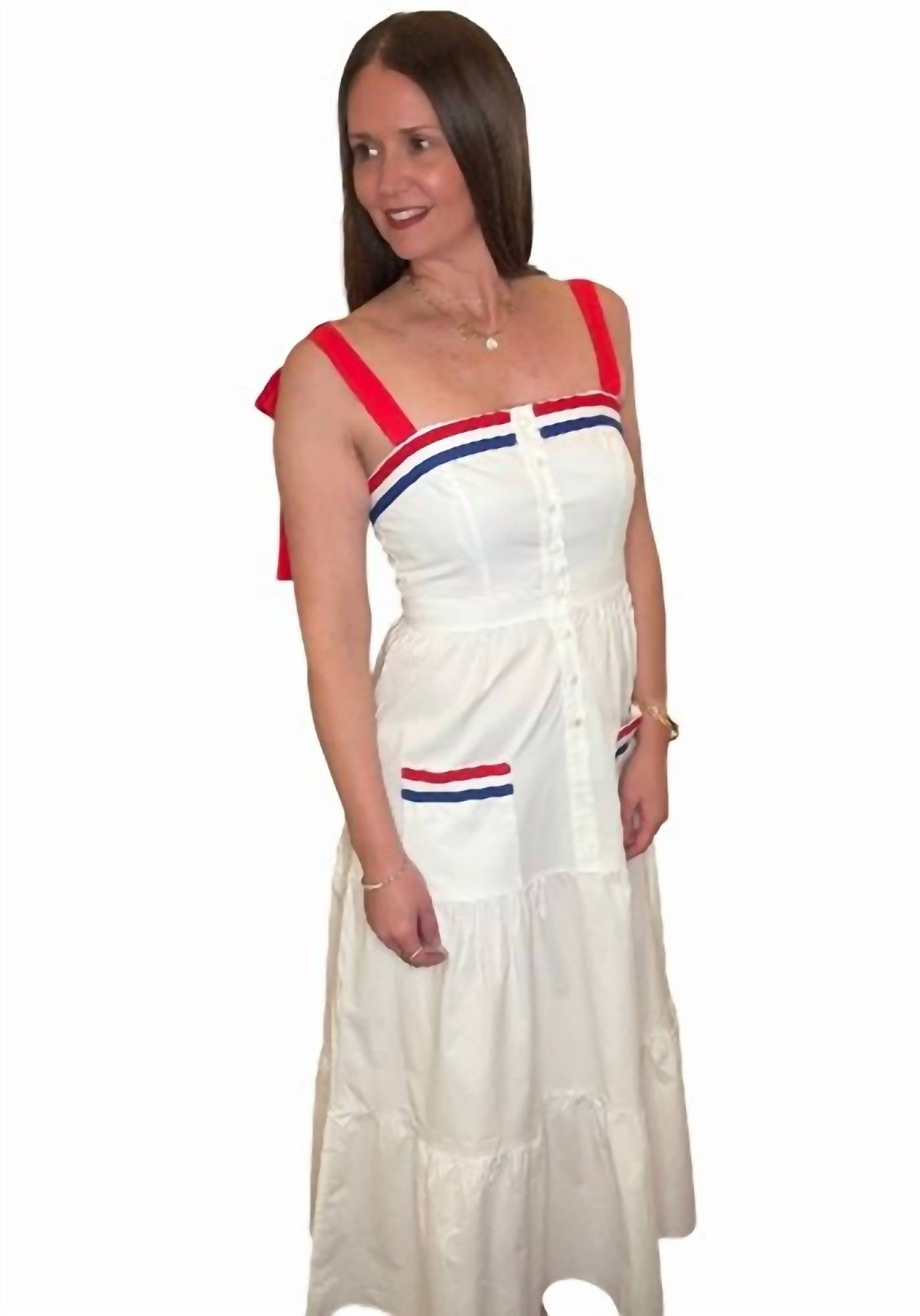Baby Pink - Patriotic Maxi Dress