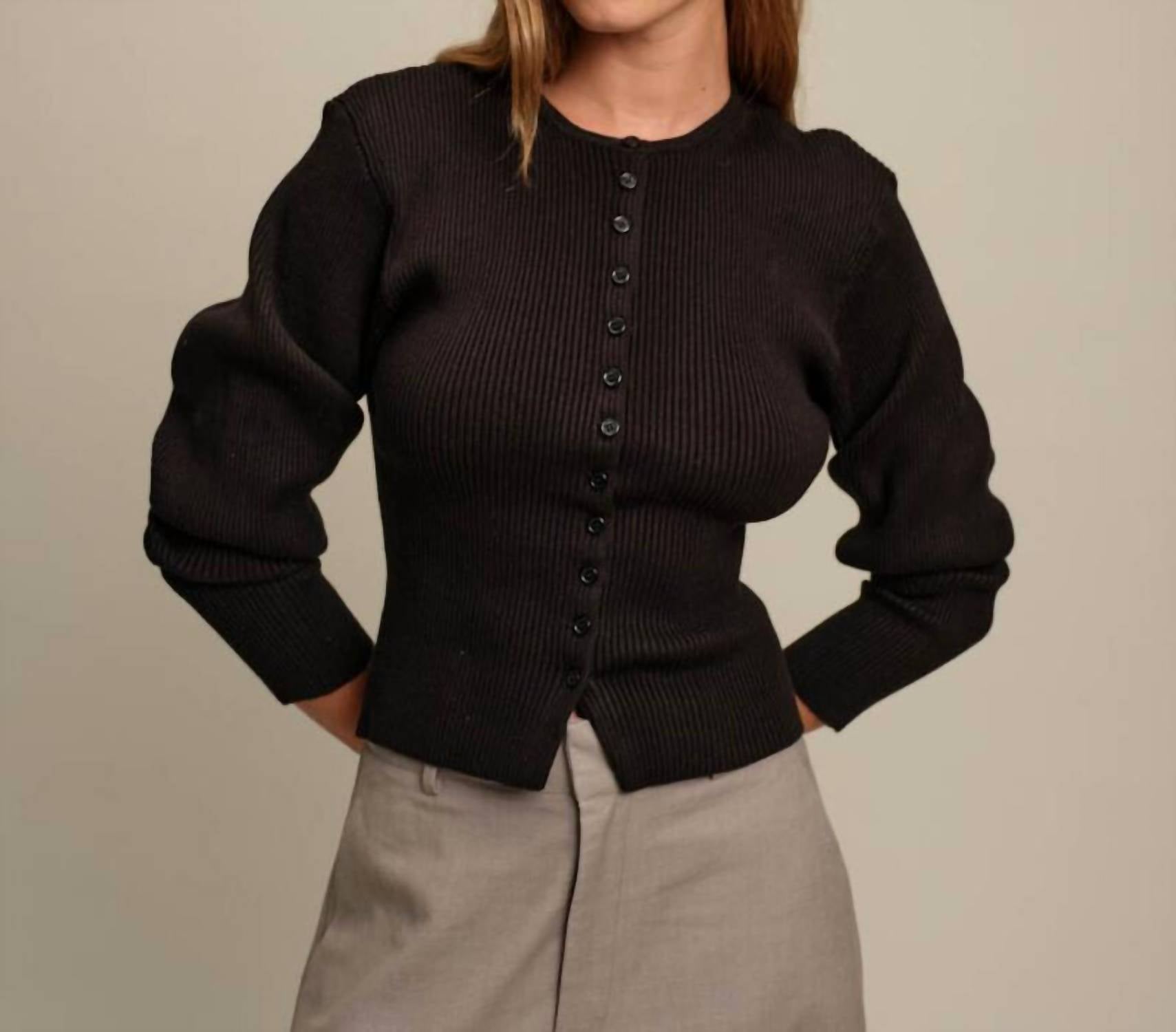 Deluc - Jack Fitted Ribbed Cardigan
