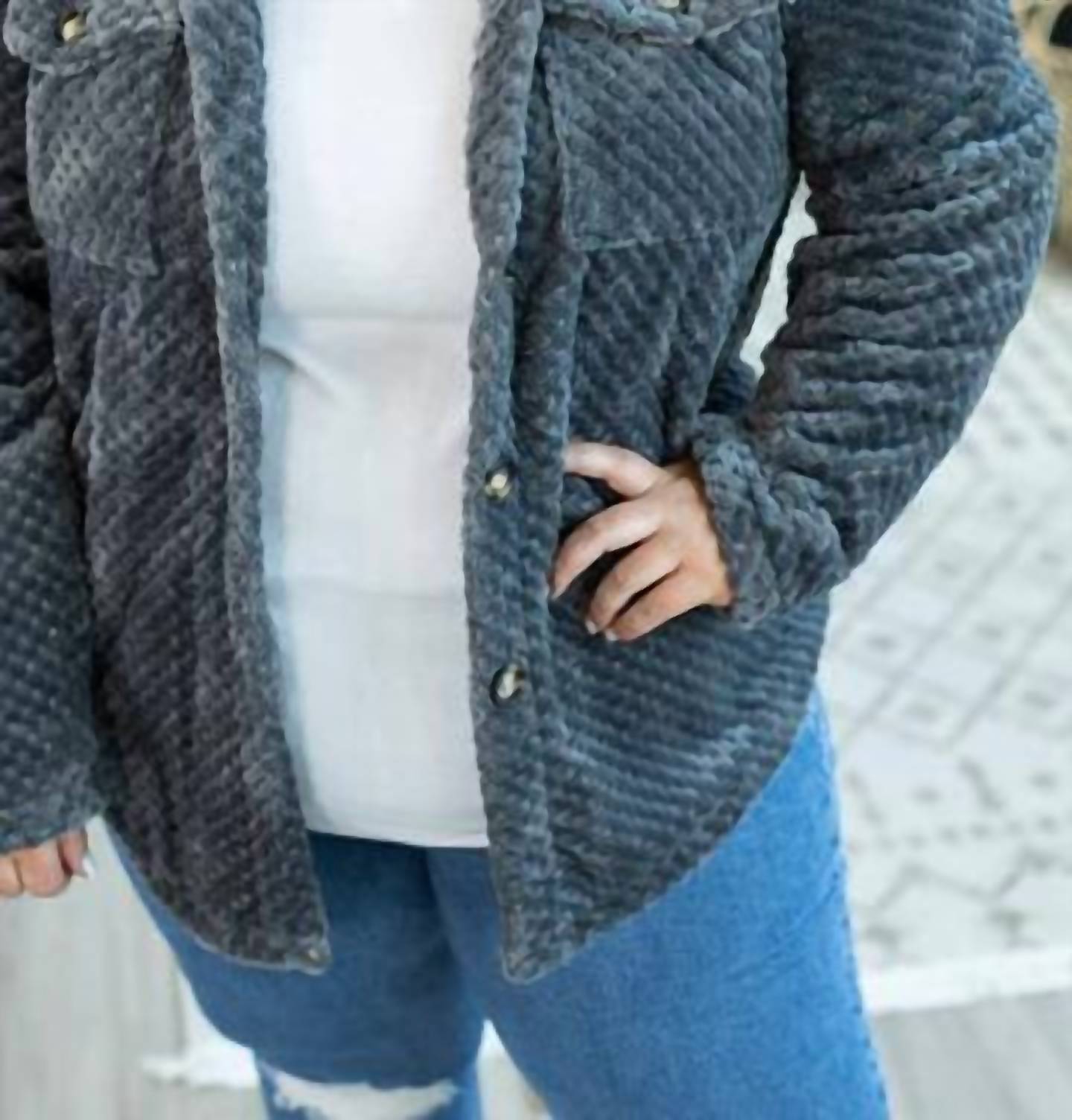 Michelle Mae - Fleece Shacket