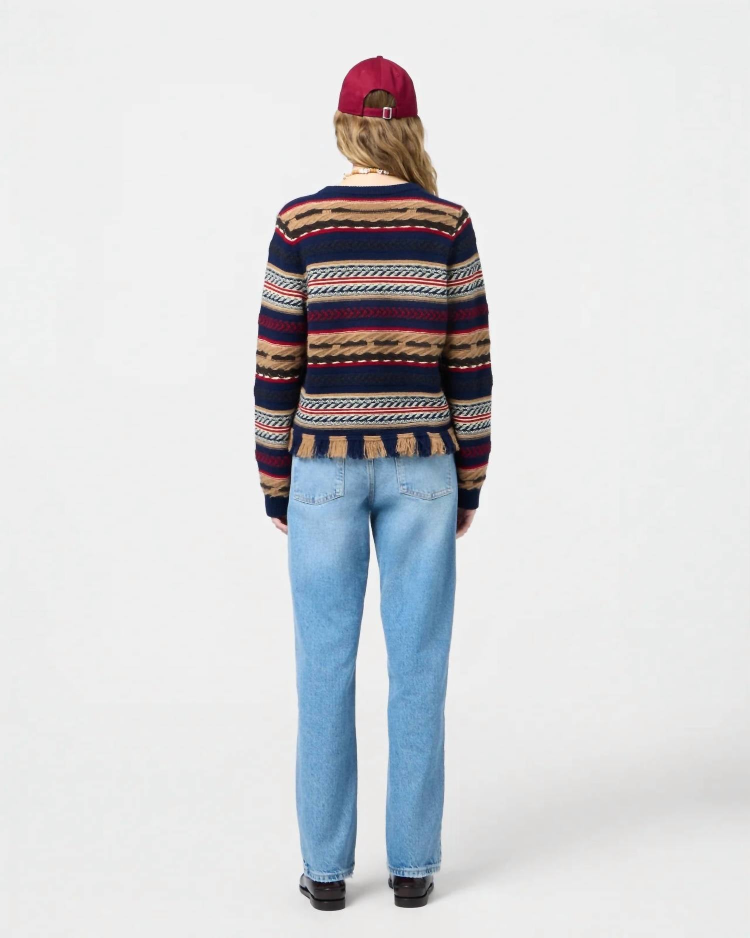 Guest In Residence - Western Stripe Crew Sweater