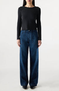 AMO Greta Straight Leg Trouser in heartthrob - women's pants