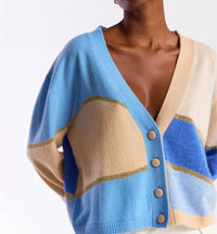 Brodie Cashmere - Abstract Scenic Cardigan
