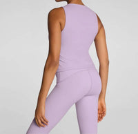 Spanx Shelf Tank Top in verbena - women's intimate - detail view