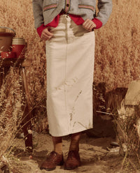 The Great. - Column Midi Skirt
