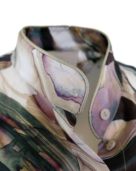 Theo The Label - Urania Geo Print Blouse