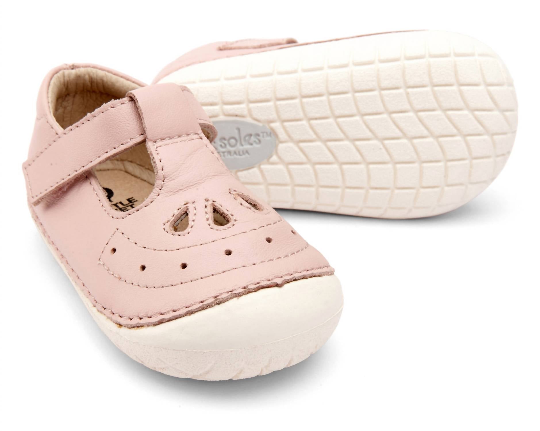 Oldsoles - Girl's Royal Pave T-strap Sneakers