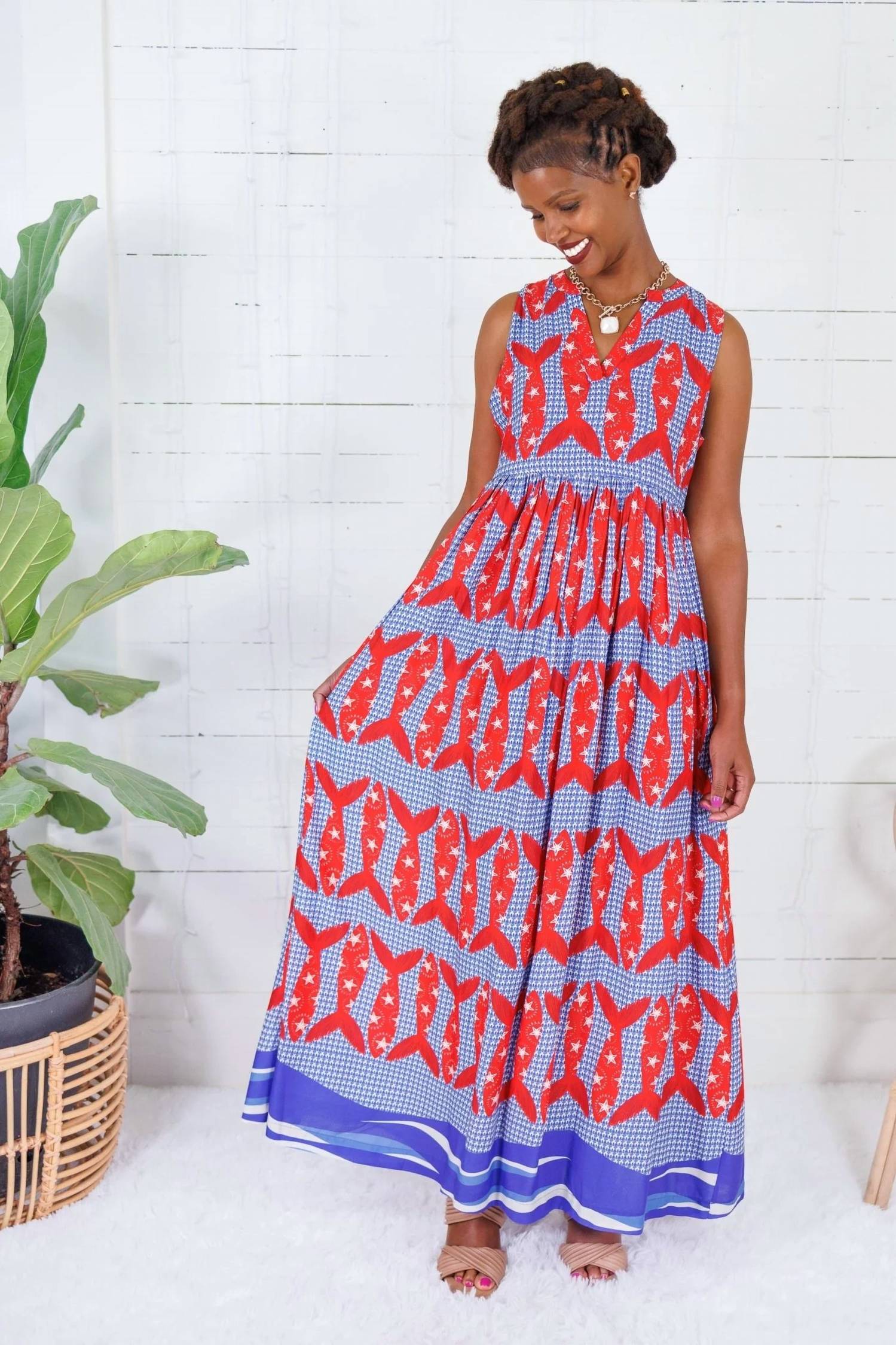 Briton Court - Harbor Catch Maxi Dress
