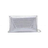 Urban Expressions - Women's Cora Croco Textured Envelope Bag