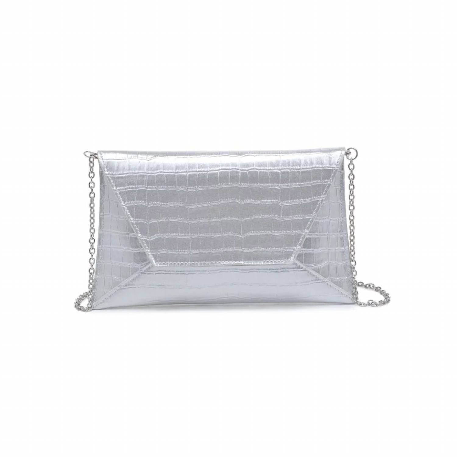 Urban Expressions - Women's Cora Croco Textured Envelope Bag