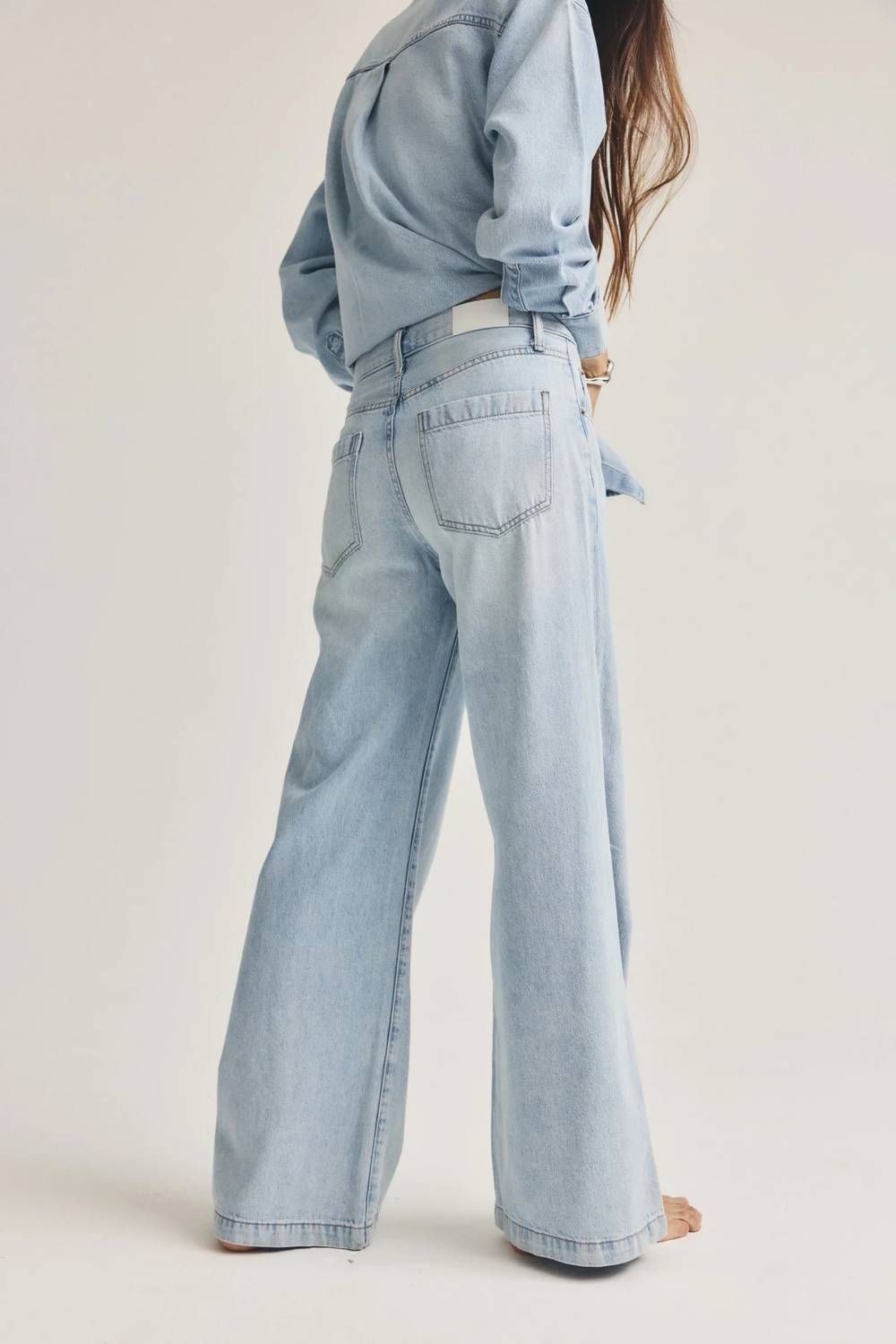 Pistola - Jadyn Mid Rise Palazzo Jeans
