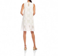 Karen Kane - Sleeveless Embroidered Shift Mini Dress