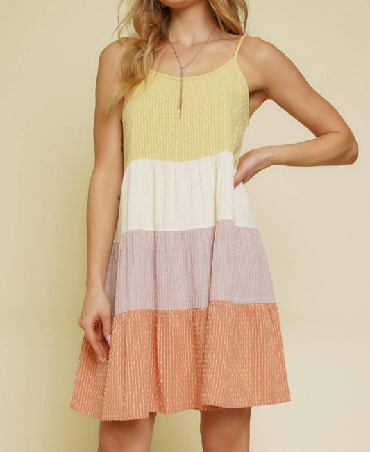 Mystree - Block Babydoll Dress