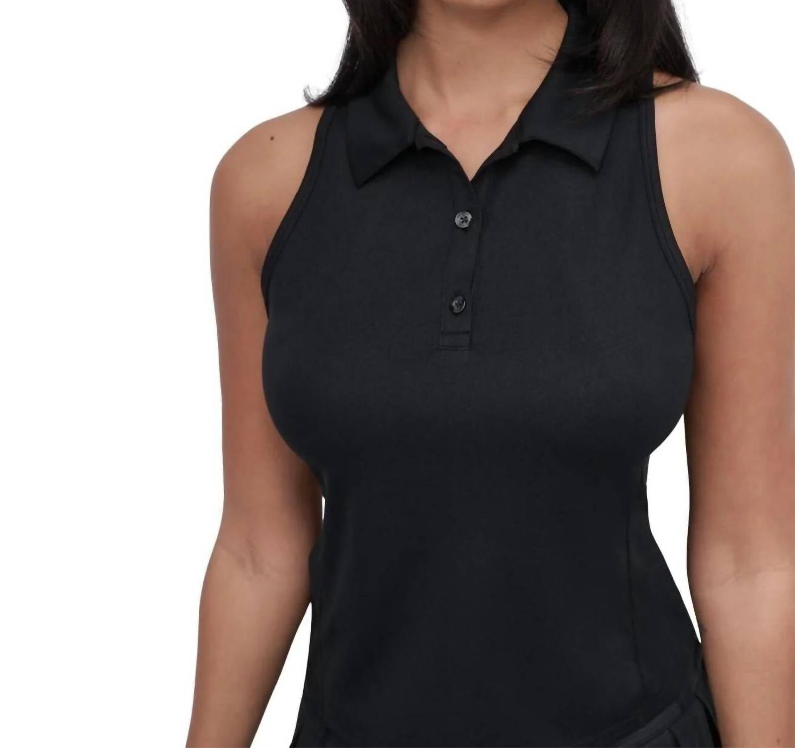 Dkny - Court Racerback Polo Tank