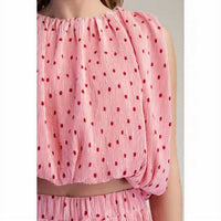 Glam - Tatum Sleeveless Pleated Top