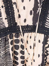 Thml - Mixed Print Tassel Midi Dress