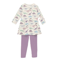 Kickee - Girls' Long Sleeve Playtime Outfit Set