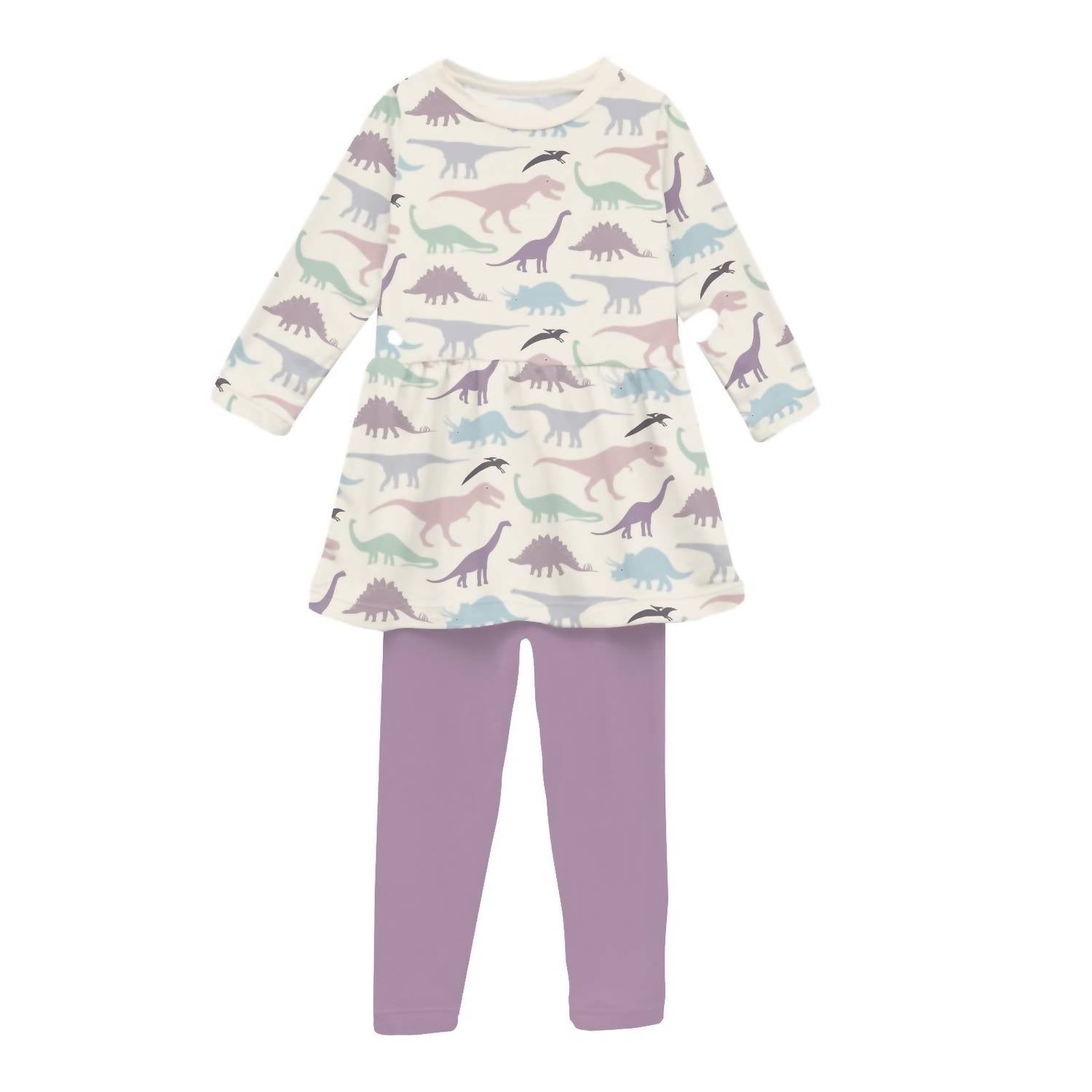 Kickee - Girls' Long Sleeve Playtime Outfit Set