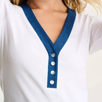 Lisa Todd - Pure Rib V-neck Tee
