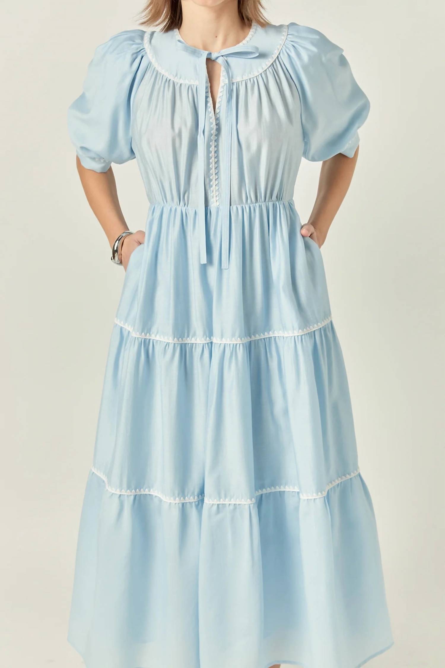 English Factory - Embroidery Midi Dress