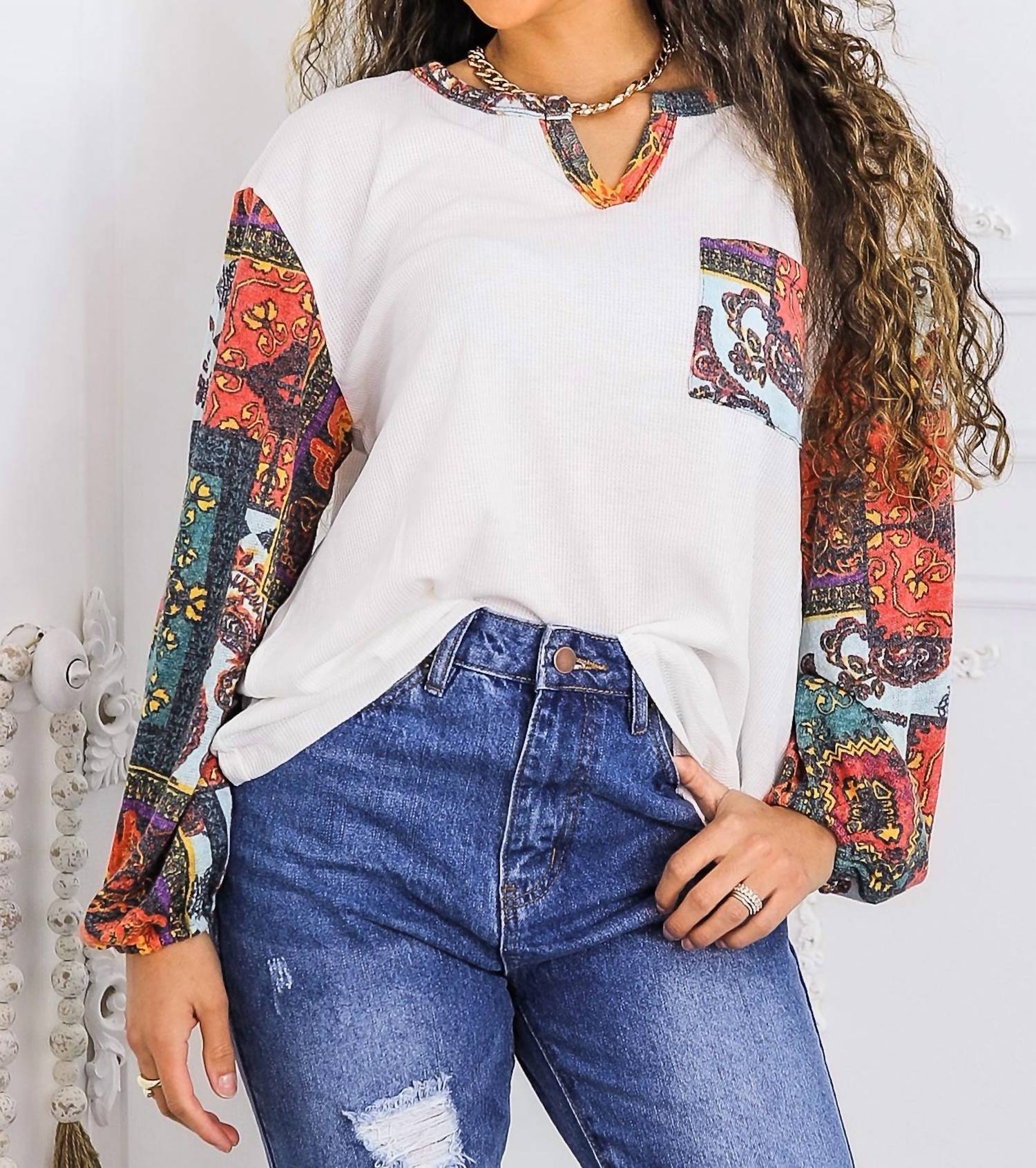 Surelymine - Designed Sleeves and Pocket Top