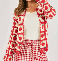 Sadie & Sage - Strawberry Fields Cardigan