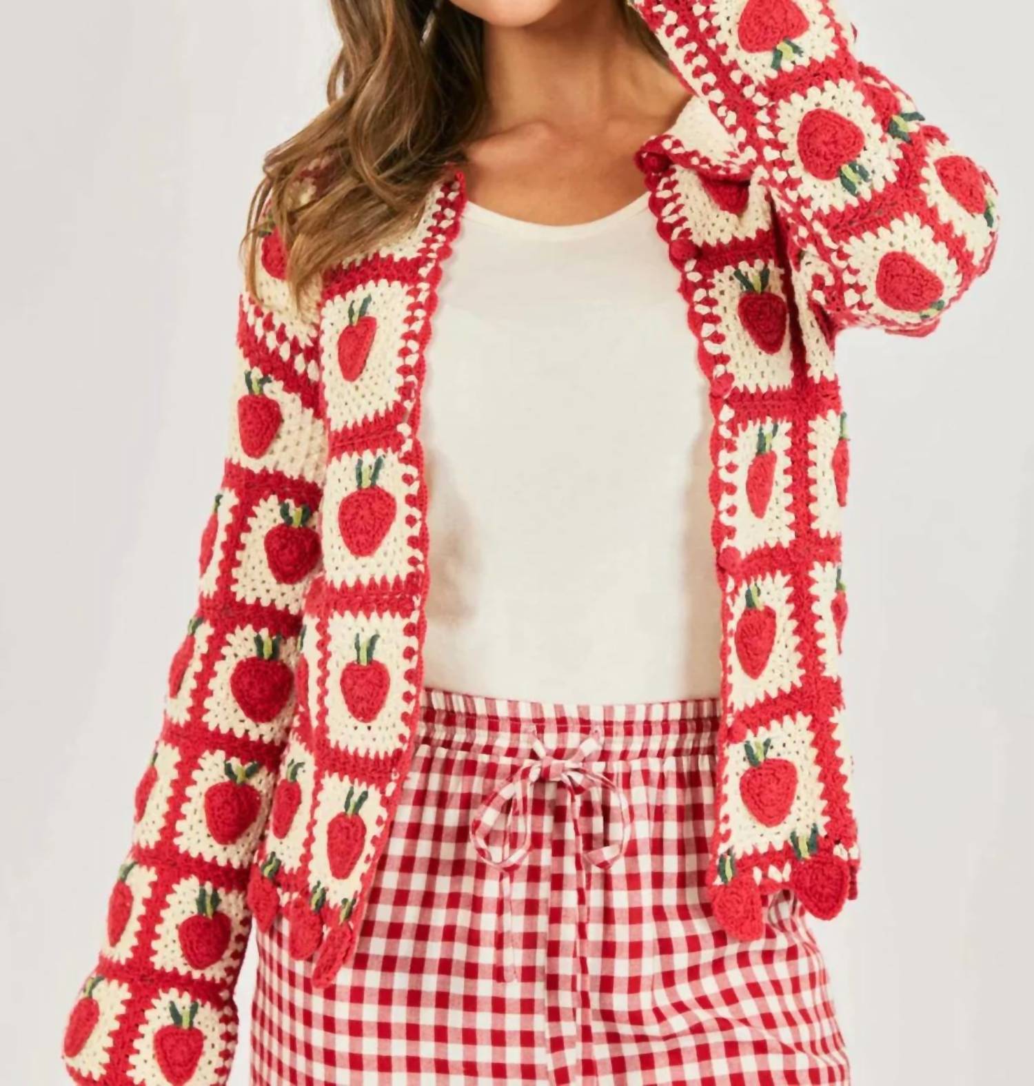 Sadie & Sage - Strawberry Fields Cardigan