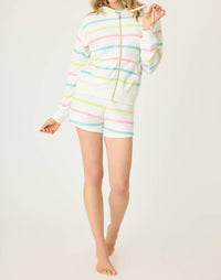 Pj Salvage - Limes Sunshine Stripe Full Zip Hoodie