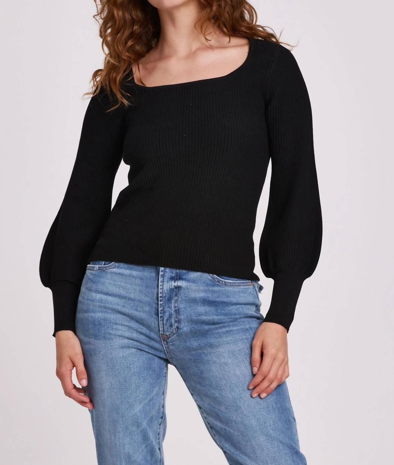 Another Love - Lincoln Peplum Sleeve Sweater