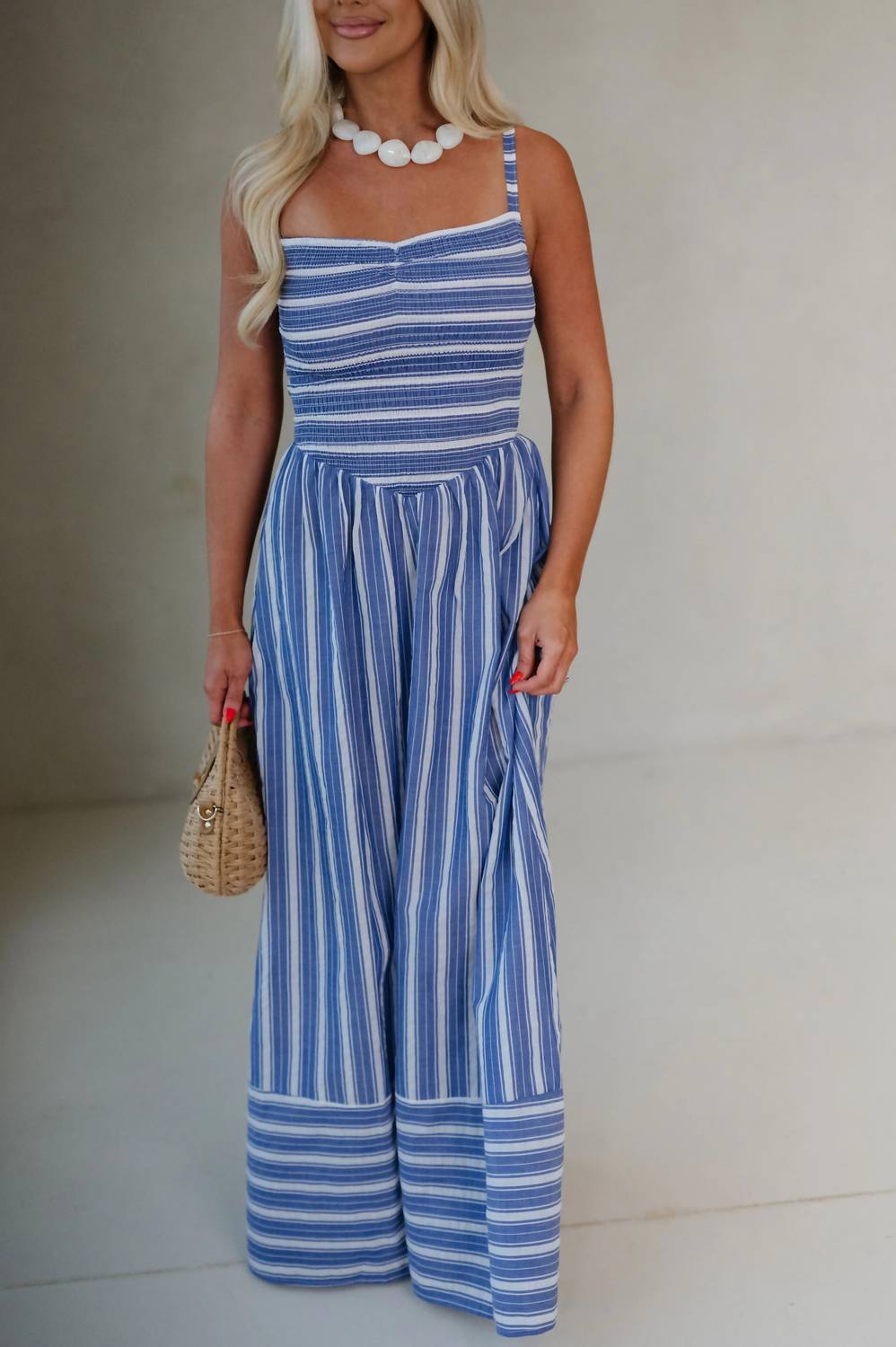 Olivaceous - Camila Striped Maxi Dress