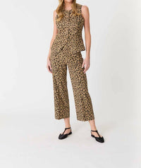 Level99 - Annabelle Leopard Print Crop Wide Leg Pant
