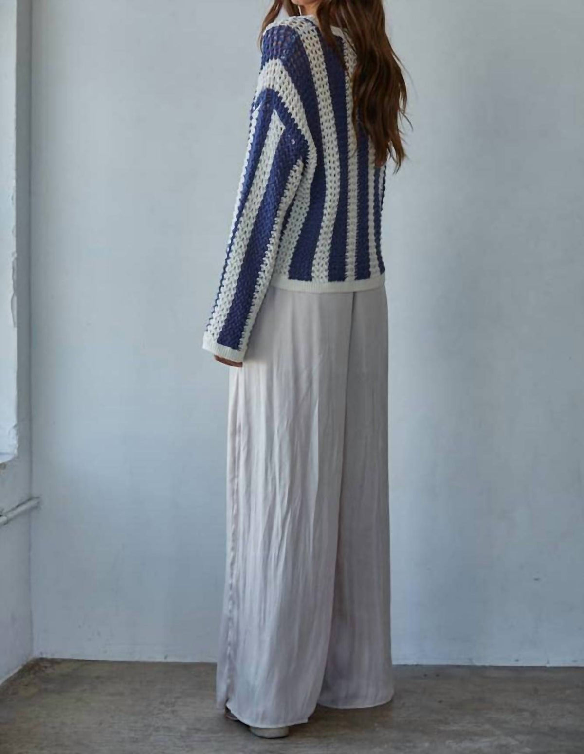 By Together - Crochet Striped Top