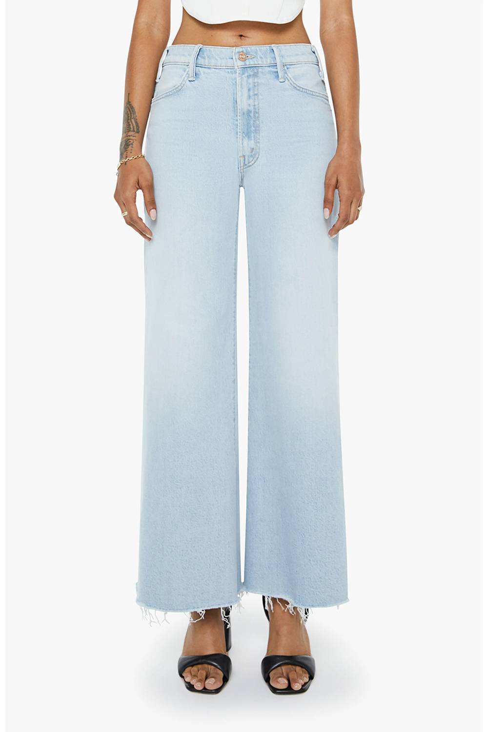 Mother - Women's The Lil Hustler Roller Fray Hem Jean