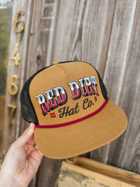 Red Dirt Hat Company - Men's Countrified 5-panel Flat Rope Snapback Cap