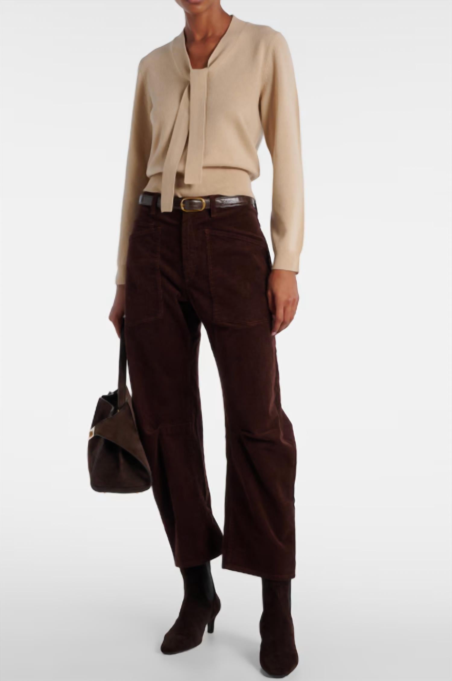 Nili Lotan - Genesis Long Sleeve Neck Tie Sweater