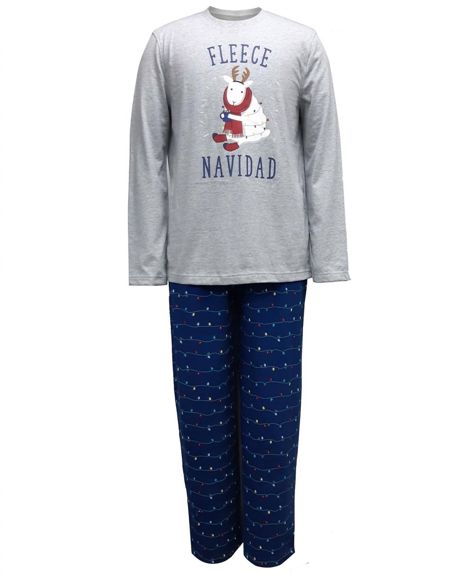 Family Pjs - Men's Sleepwear Fleece Navidad Pajama Set