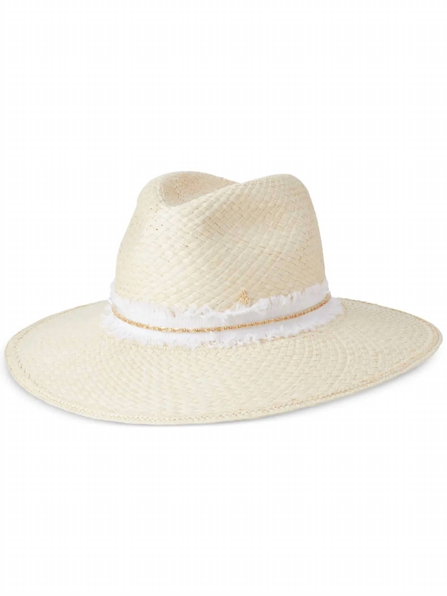 Maison Michel - Henrietta Denim Strass On Brisa Hat