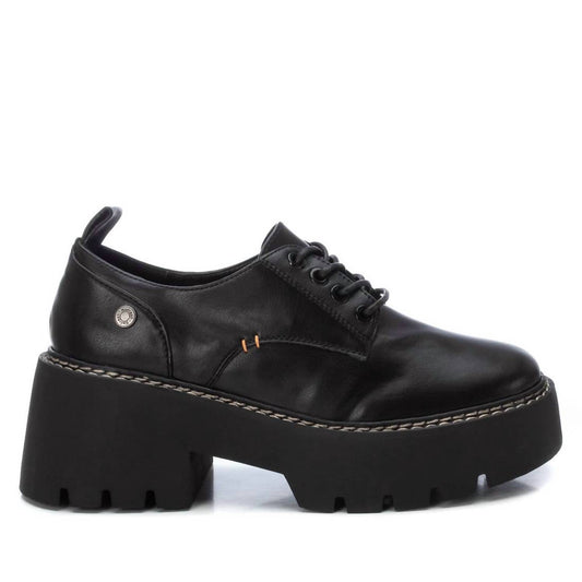 Xti - Women's Heeled Lace-Up Loafers