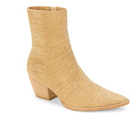 Matisse Women's Caty Croc Suede Bootie in natural - women's shoe - detail view