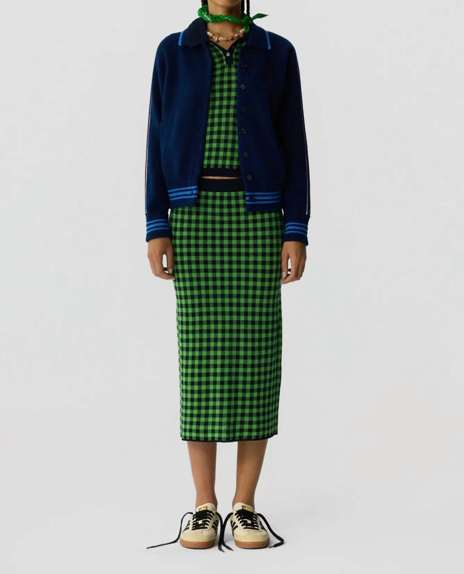 Guest In Residence - Gingham Long Skirt